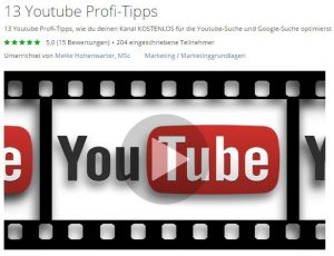 youtube-profi-tipps-meike-hohenwarter-udemy-kurs