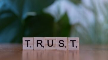 Photo building trust with prospects before selling